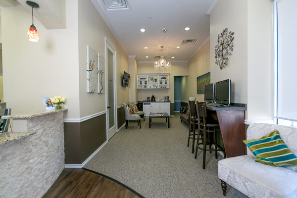  Reception and waiting area at Parkside Dental 